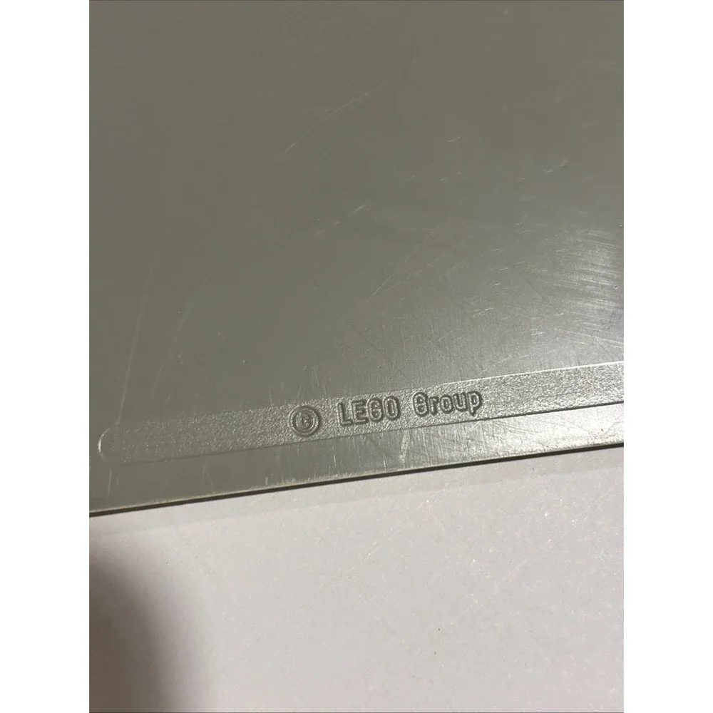 Vintage LEGO Gray Platform Base Plate Straight Road‎ White Sidelines